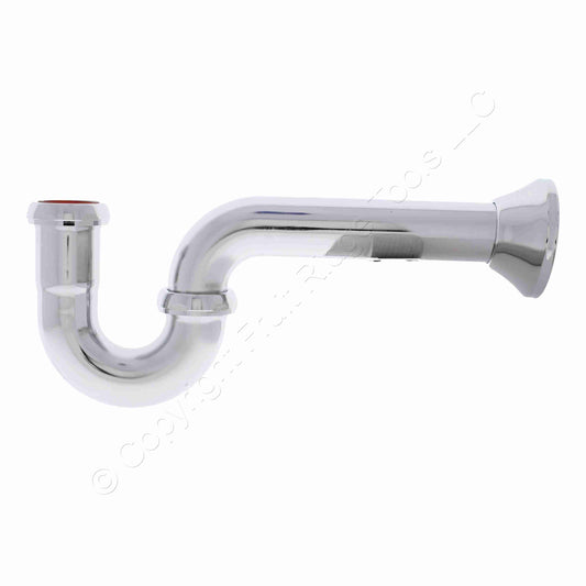 Keeney P-Trap 304CPBNDF Deep Flange 1.5"x1.5" Inlet/Outlet Chrome Plated 20ga