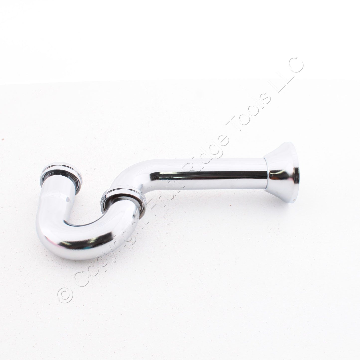 Keeney 305CPBNDF 1.5" 17ga Chrome Plated Brass P-Trap Tubing without Cleanout