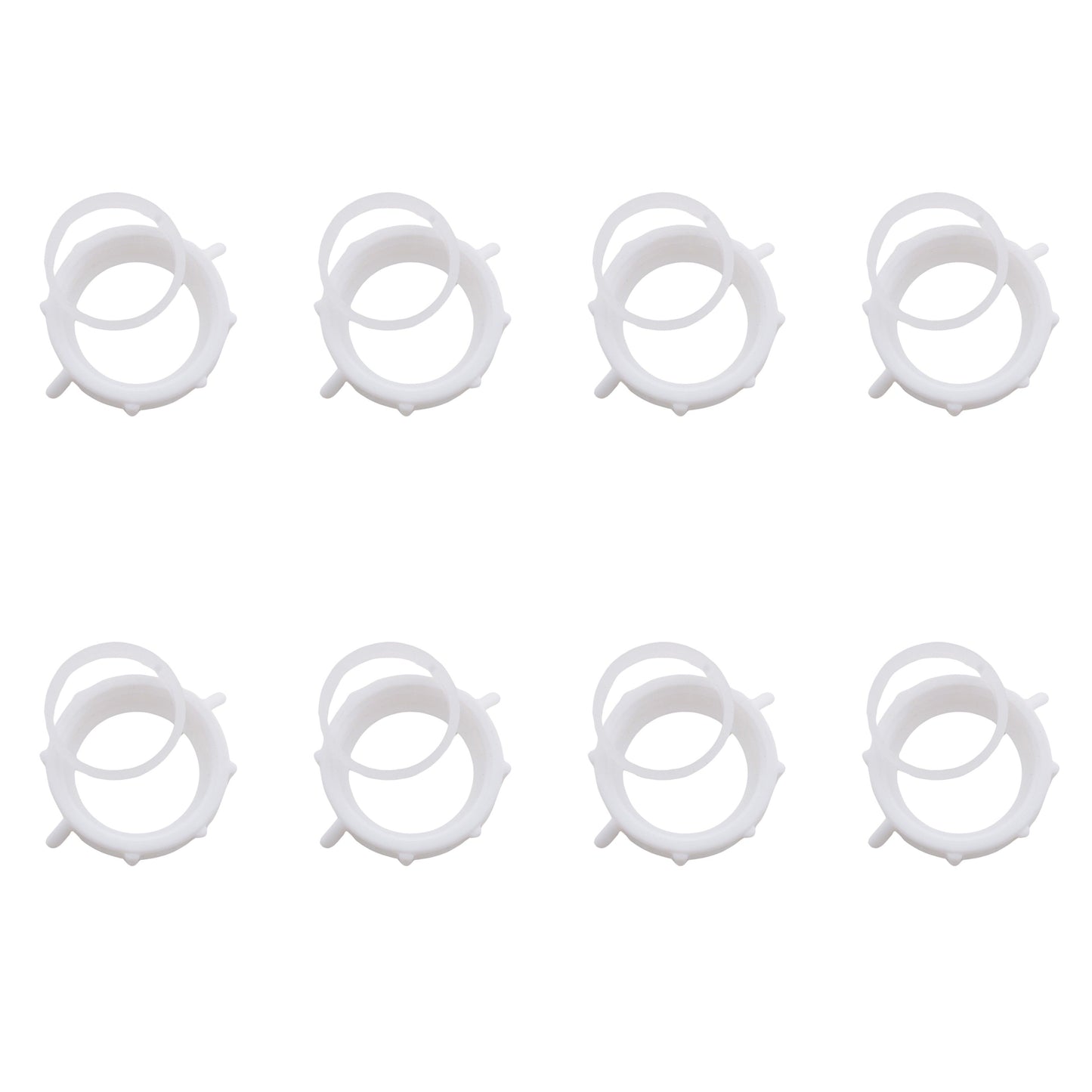 8pk Keeney 1.25" PVC Threaded Pipe Fitting Connector Ring Adapter Slip-Joint Nut