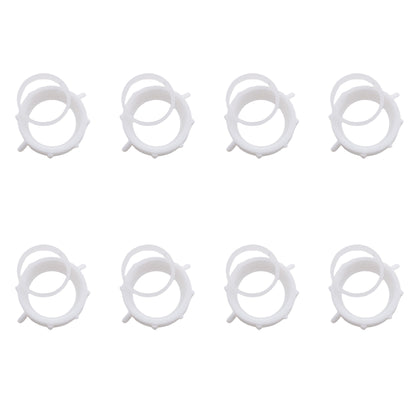 8pk Keeney 1.25" PVC Threaded Pipe Fitting Connector Ring Adapter Slip-Joint Nut