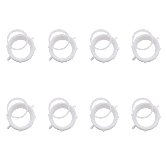 8pk Keeney 1.25" PVC Threaded Pipe Fitting Connector Ring Adapter Slip-Joint Nut