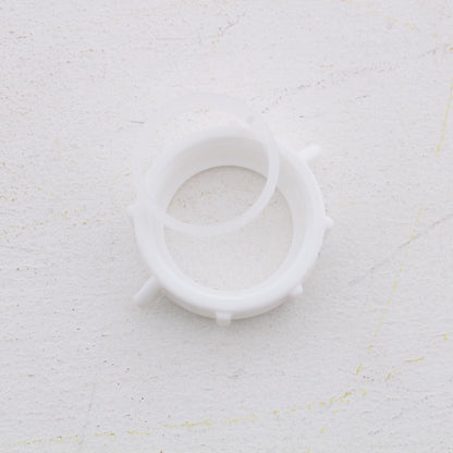 8pk Keeney 1.25" PVC Threaded Pipe Fitting Connector Ring Adapter Slip-Joint Nut