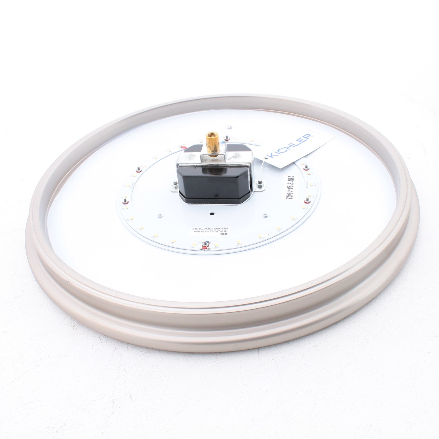 Kichler 43875NILED Brushed Nickel Signature LED Flush Mount Ceiling Fixture 16"