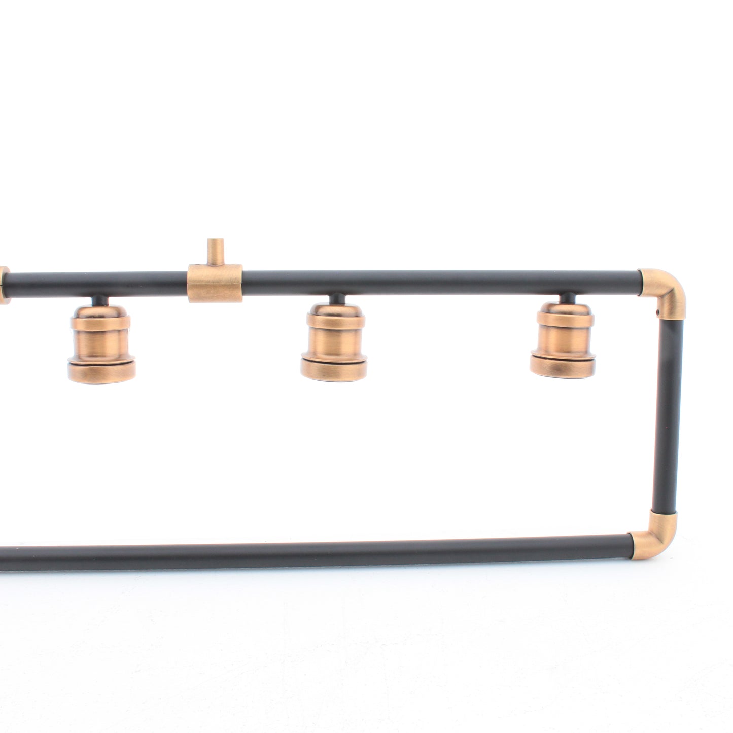 Kichler Linear Imahn 5-Light Black Chandelier 100 Watt Medium 43887BK