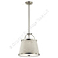 Kichler Lighting 44107NI 2-Light Brushed Nickel Pendant w/ Satin Diffuser Shade