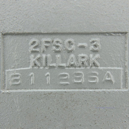 Killark 1" Hub 3.75" x 11" x 7" 2G Aluminum Surface Box Tapered Threads 2FSC-3