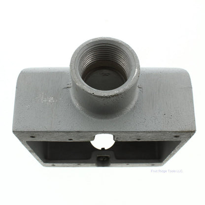 Killark 1" Hub 3.75" x 11" x 7" 2G Aluminum Surface Box Tapered Threads 2FSC-3