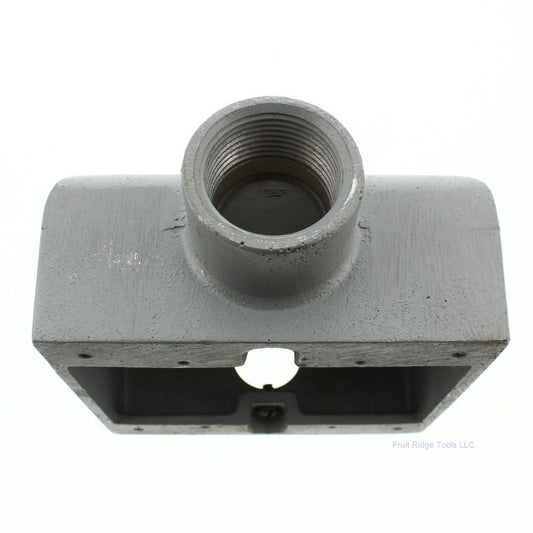 Killark 1" Hub 3.75" x 11" x 7" 2G Aluminum Surface Box Tapered Threads 2FSC-3