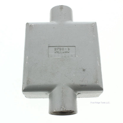 Killark 1" Hub 3.75" x 11" x 7" 2G Aluminum Surface Box Tapered Threads 2FSC-3