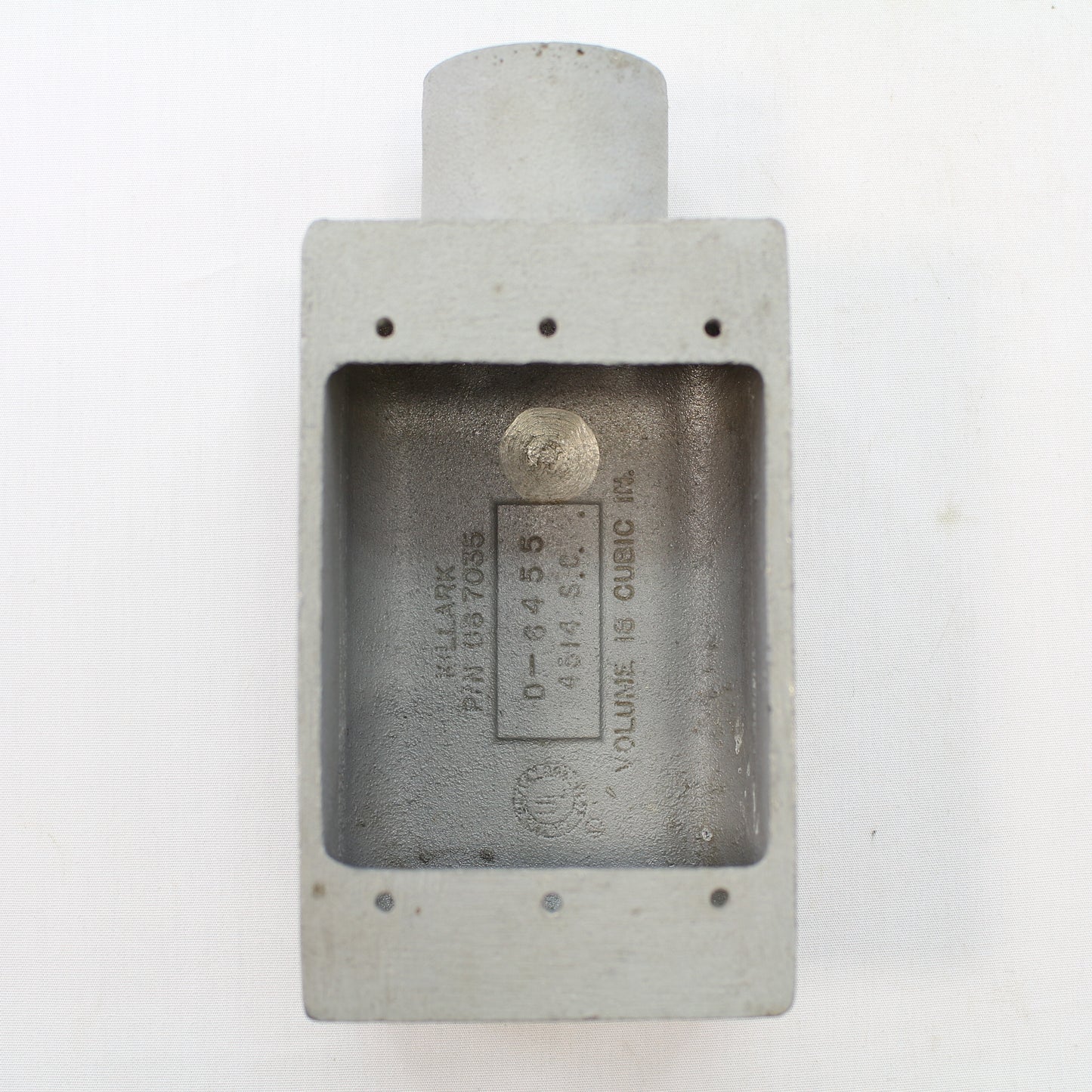 Killark FS-3 F-Series 1" Aluminum Shallow Hub Device Box for Rigid/IMC Conduit
