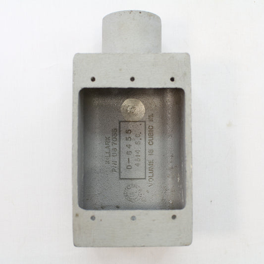 Killark FS-3 F-Series 1" Aluminum Shallow Hub Device Box for Rigid/IMC Conduit