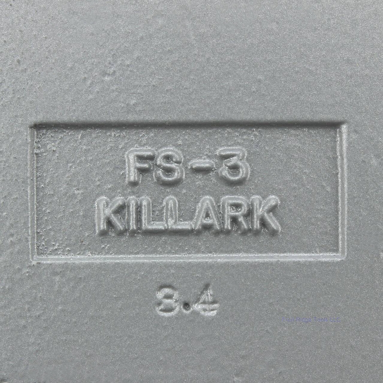 Killark FS-3-Grounded Aluminum 1" Shallow Cast Box 1-Gang 18.0cu Tapered Threads