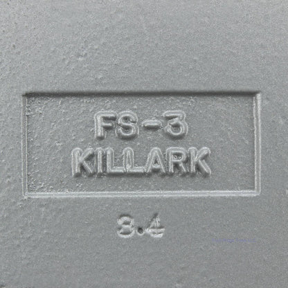 Killark FS-3-Grounded Aluminum 1" Shallow Cast Box 1-Gang 18.0cu Tapered Threads