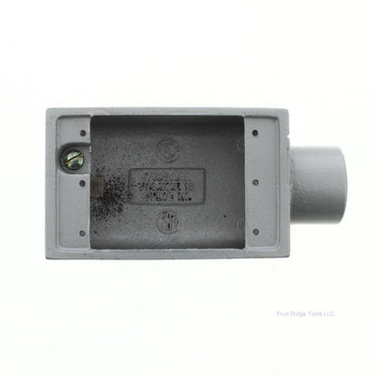 Killark FS-3-Grounded Aluminum 1" Shallow Cast Box 1-Gang 18.0cu Tapered Threads