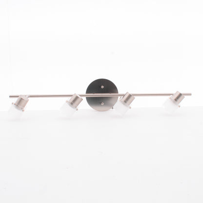 Kuzco 32"L 4-Light Brushed Nickel Fixed Rail Ceiling Track Fixture GU10 81364BN