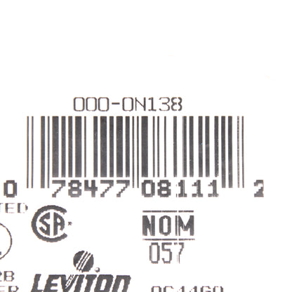 Leviton 0N138 Brown 2-Gang Duplex Receptacle Blank Cover Standard Wallplate