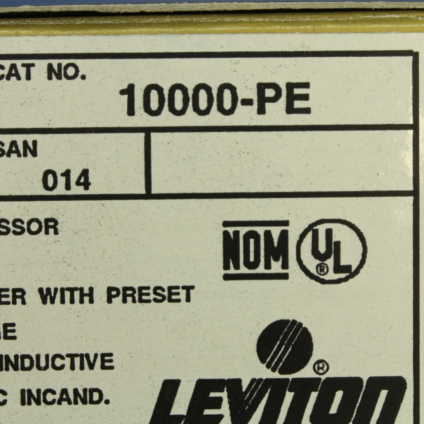 Leviton 10000-PE Black MicroDim Multi-Location Remote Dimmer Switch Preset