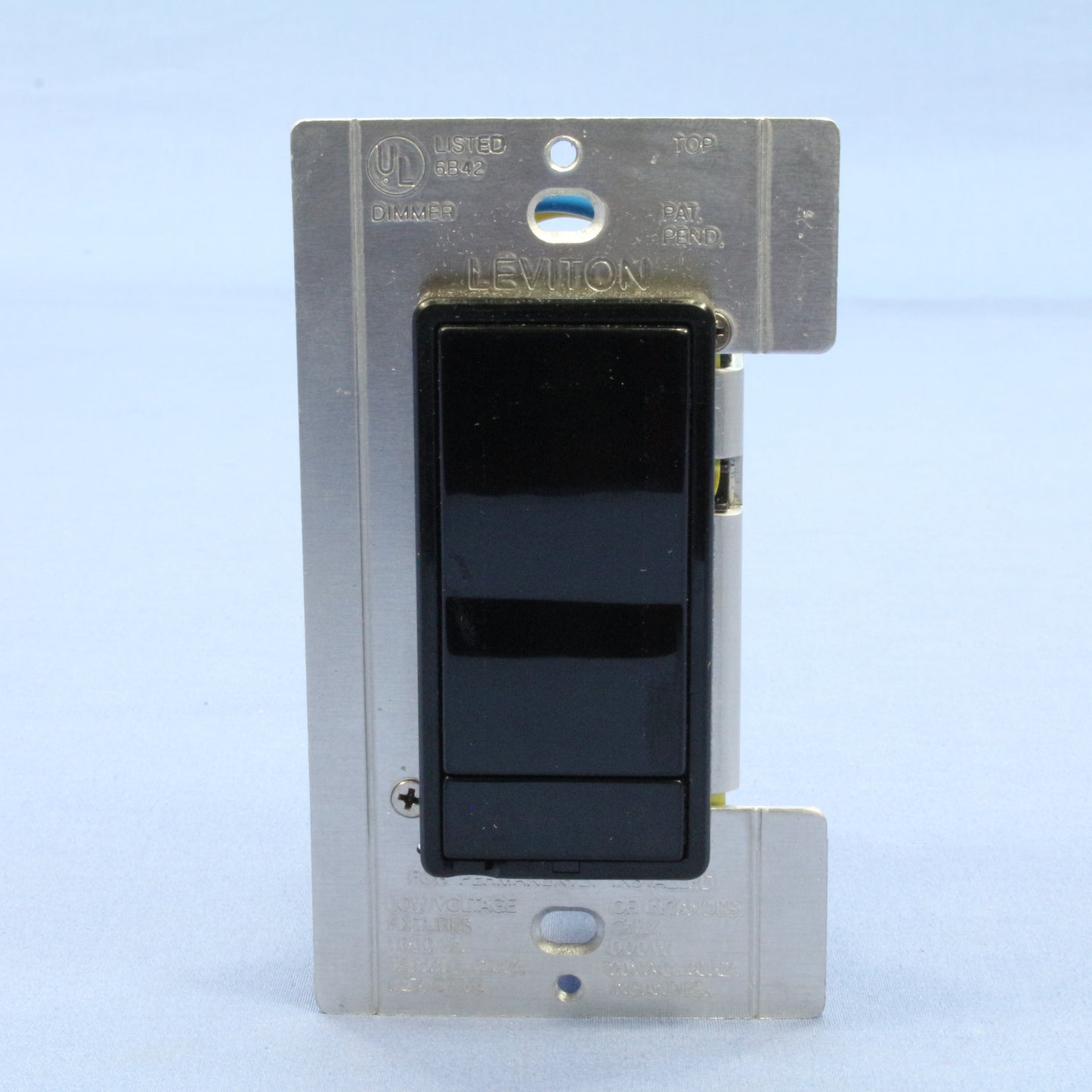 Leviton 10000-PE Black MicroDim Multi-Location Remote Dimmer Switch Preset