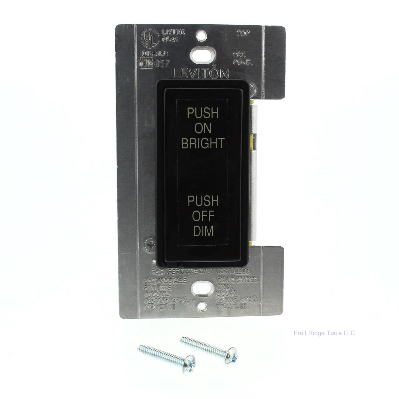 Leviton 10000-RE Black MicroDim Multi-Location Remote Dimmer Switch No-Preset