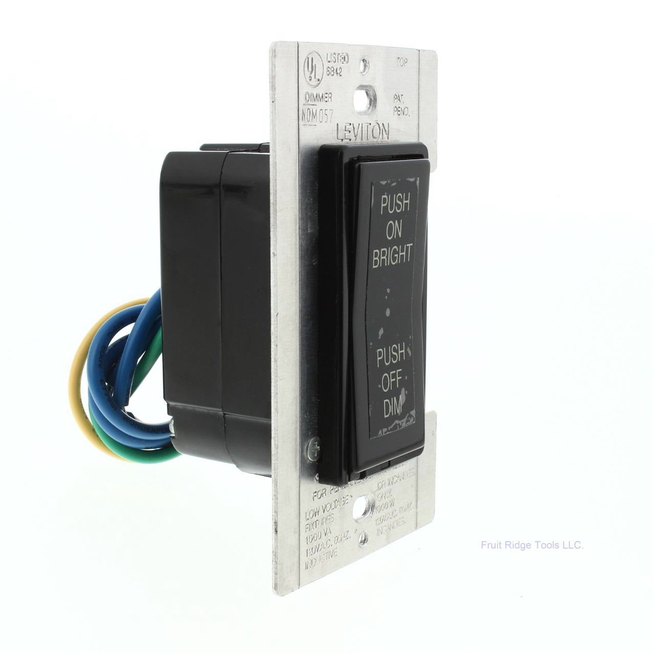 Leviton 10000-RE Black MicroDim Multi-Location Remote Dimmer Switch No-Preset