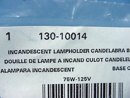 Leviton 10014-500 Candelabra Base Lamp Holder Light Socket Keyless 75W 125W