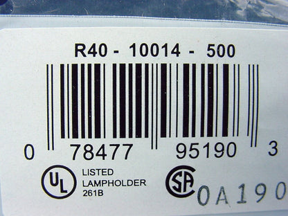 Leviton 10014-500 Candelabra Base Lamp Holder Light Socket Keyless Bulk 75W 125W