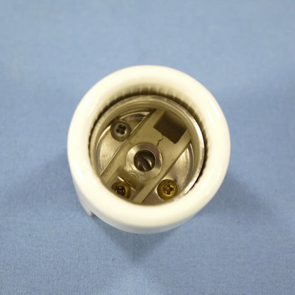 Leviton Porcelain Side Outlet Lampholder Light Socket Keyless NO CAP 660W 10091