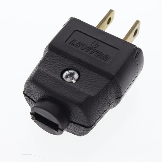 Leviton 101-P Brown 15A Polarized Lamp Plugs Nema 1-15P 125V 2-POLE 2-WIRE Bulk