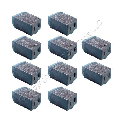 Leviton 102-66 Brown 1-15 Straight Blade 15A Connector Plugs NEMA 1-15R 10pk