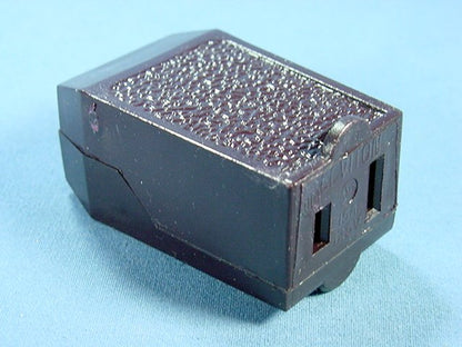 Leviton 102-66 Brown 15A 1-15 Straight Blade Connector Plug Nema 1-15R 125V