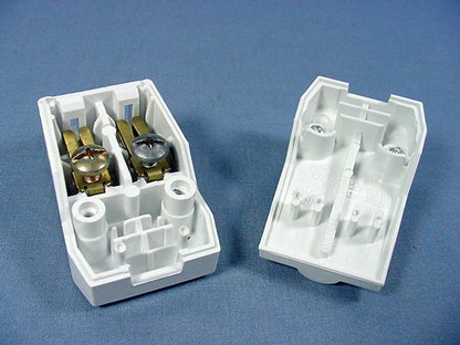 Leviton 102-662-W White 15A Straight Blade Connector Plug Nema 1-15R 125V