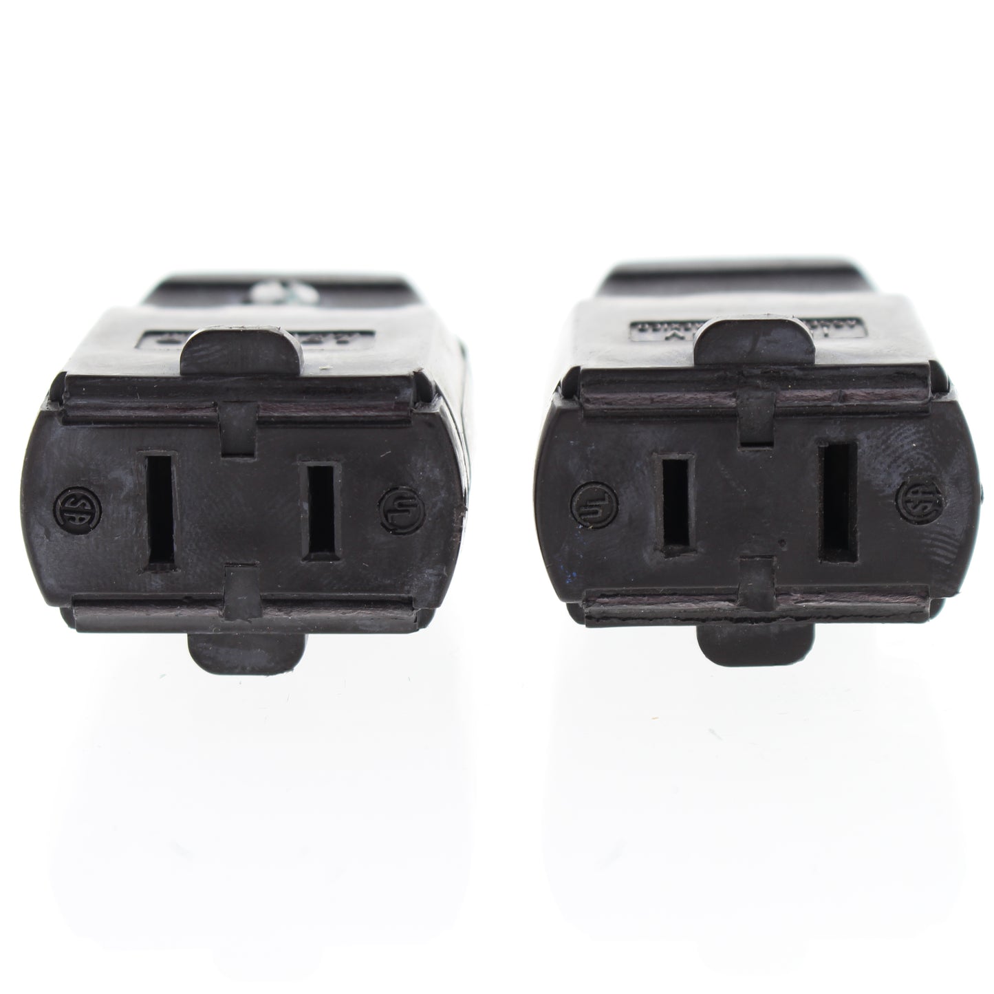 Leviton 102-P Brown Straight Blade Connector Plugs NEMA 1-15R Bulk 15A 2-Pack