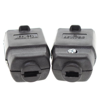 Leviton 102-P Brown Straight Blade Connector Plugs NEMA 1-15R Bulk 15A 2-Pack