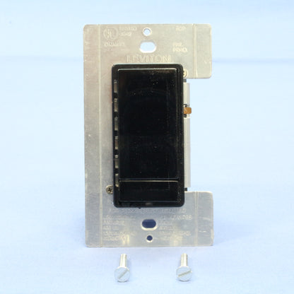 Leviton 10671-PE Black Dimmer Switch MicroDim Preset 3-Key 600W Incandescent