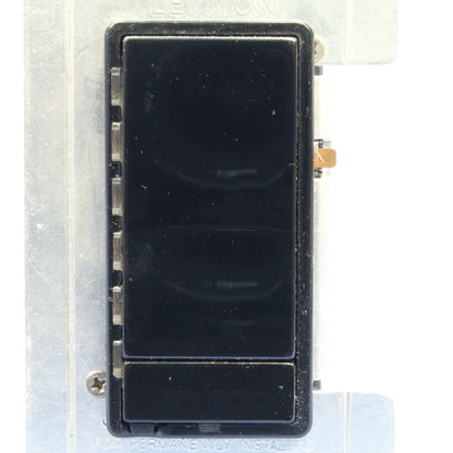 Leviton 10671-PE Black Dimmer Switch MicroDim Preset 3-Key 600W Incandescent