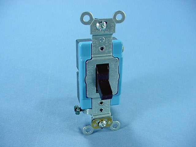 Leviton 1101-2 Brown Industrial Grade S.P Toggle Wall Light Switch 15A Boxed