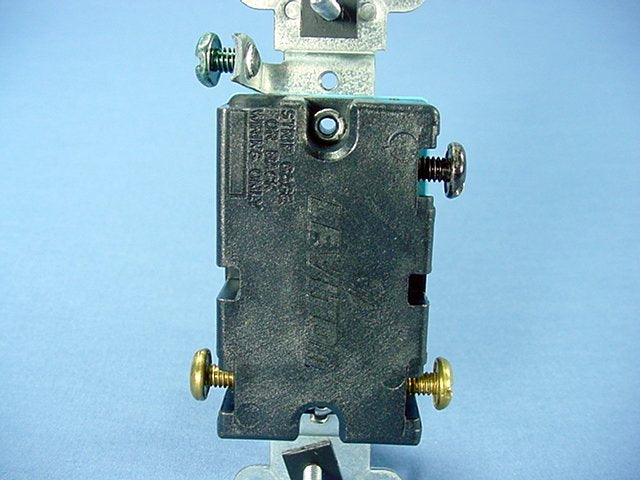 Leviton 1103-2 Brown Industrial Grade 3-Way Toggle Light Switch 15A 120/277V