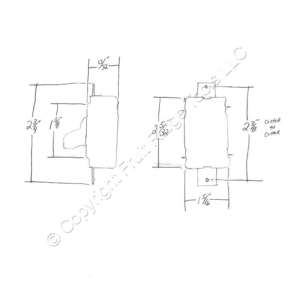Leviton 1122-SS Brown Industrial Short Strap Toggle Wall Light Switch 2-POLE 20A