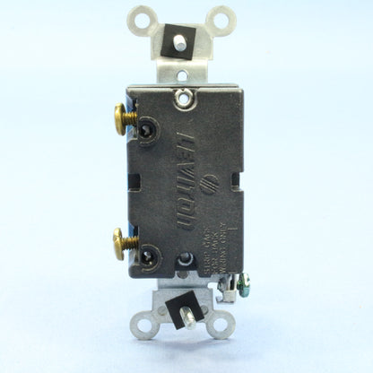 Leviton 1201-2I Ivory Industrial Toggle Wall Light Switch Single Pole 15A Bulk