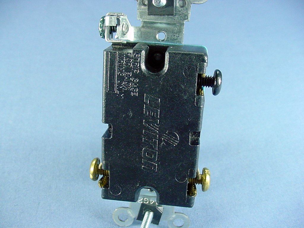 Leviton 1203-2 Brown Industrial Grade Toggle Wall Light Switch 3-Way 15A Bulk