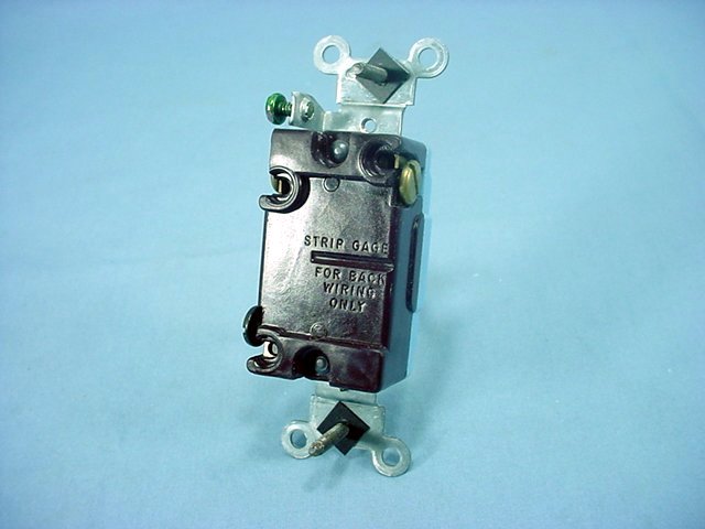 Leviton 1203-2GY Gray Industrial Grade Toggle Light Switch 3-Way 15A Boxed