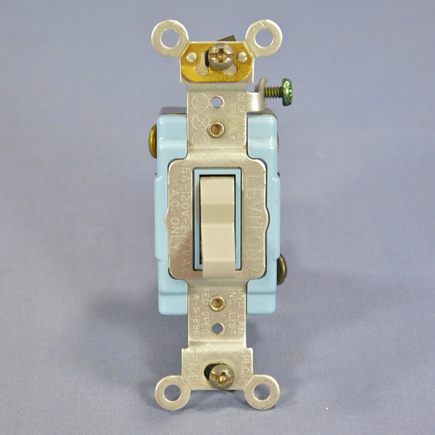 Leviton 1203-2GY Gray Industrial Grade 3-Way Toggle Wall Light Switch 15A Bulk