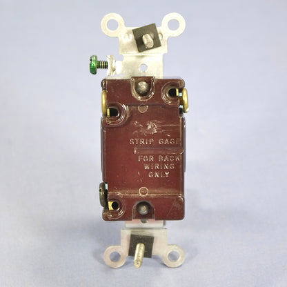 Leviton 1203-2GY Gray Industrial Grade 3-Way Toggle Wall Light Switch 15A Bulk