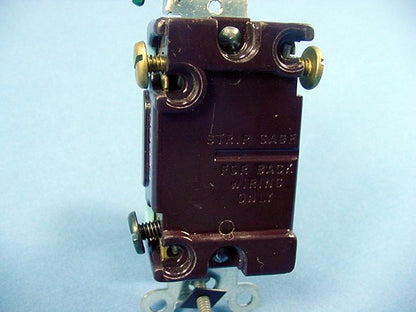 Leviton 1203-2I Ivory Industrial Grade Toggle Wall Light Switch 3-Way 15A Bulk