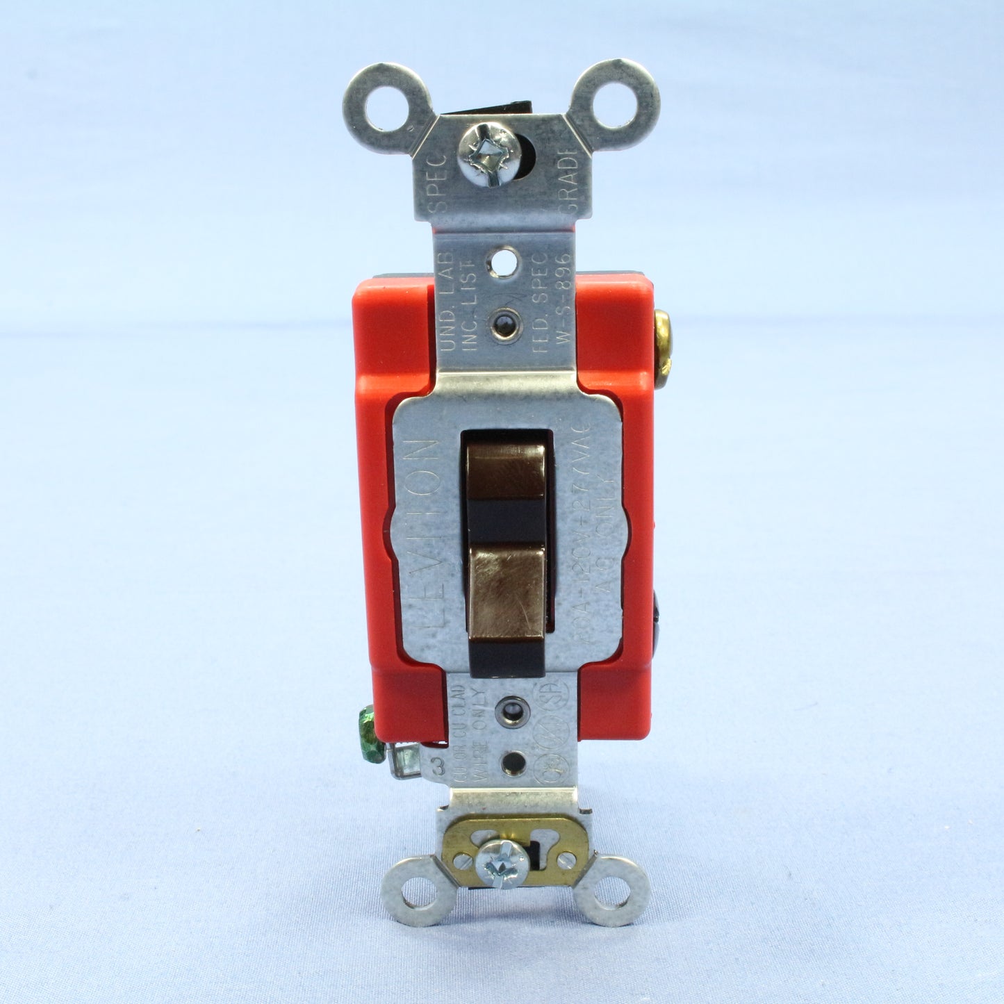 Leviton 1223-2 Brown Industrial 3-Way Toggle Wall Light Switch 20A 120/277V 10pc