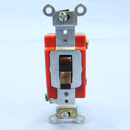 Leviton 1223-2 Brown Industrial 3-Way Toggle Wall Light Switch 20A 120/277V 10pc
