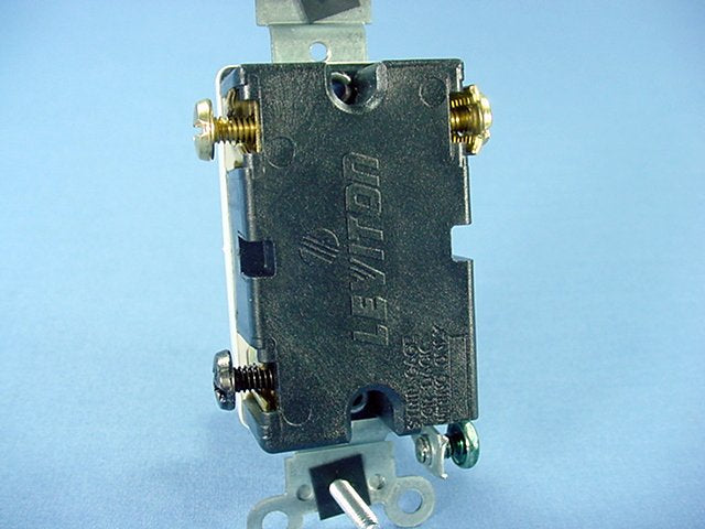 Leviton 1223-S Brown Industrial Grade 3-Way Toggle Wall Light Switch 20A Bulk