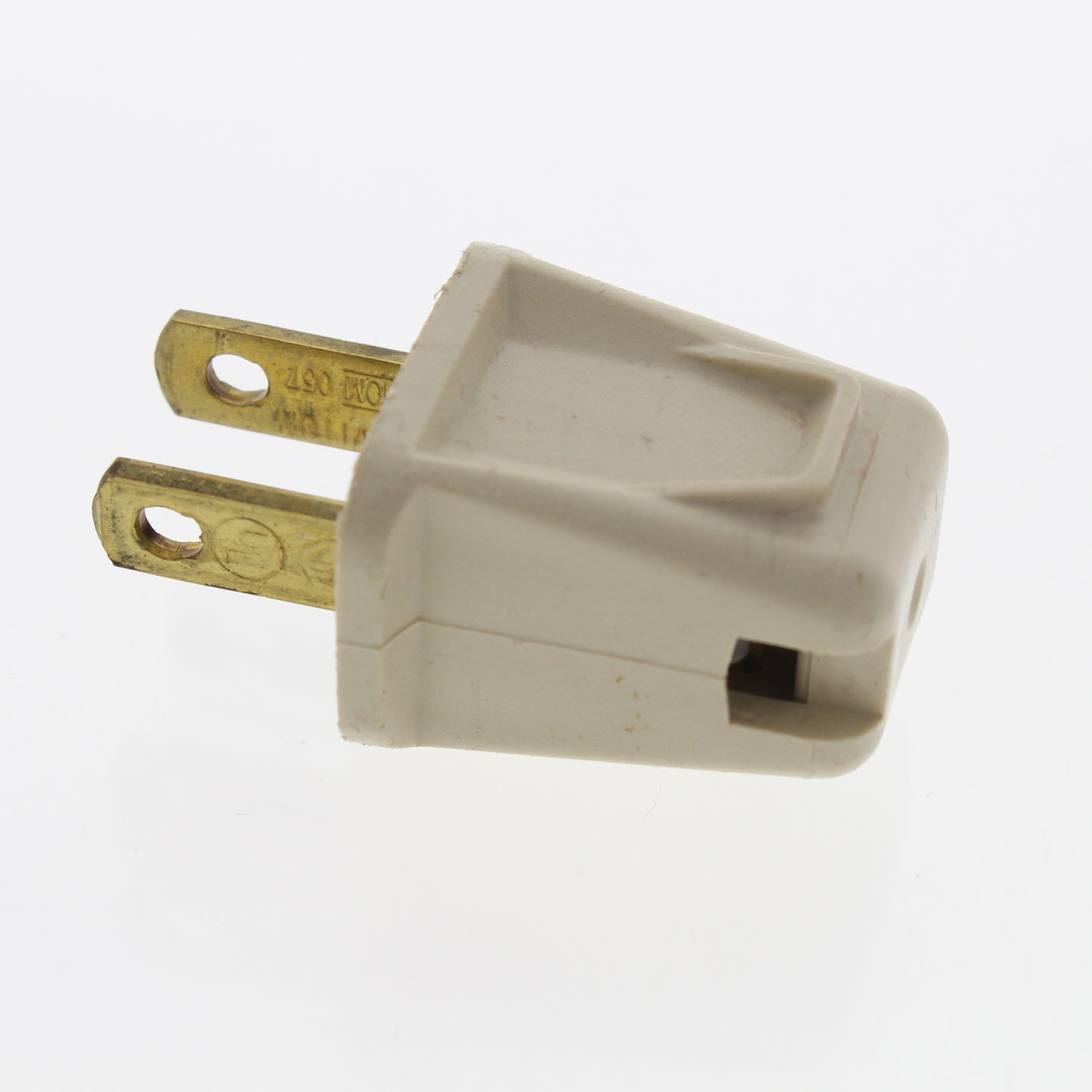 Leviton Residential Straight Blade Connector Plug 1-15P Non-Polarized 10A 123-I