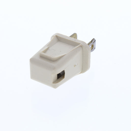 Leviton 123-I Ivory 10A Residential Straight Blade 1-15 Connector Polarized Plug