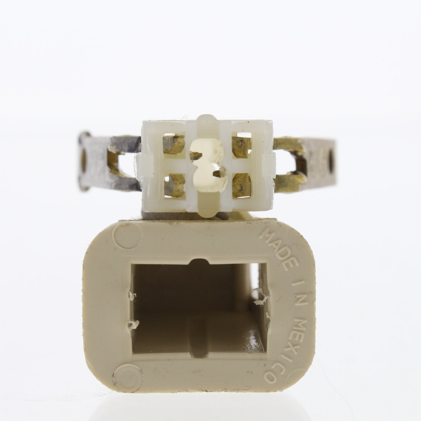 Leviton 123-I Ivory 10A Residential Straight Blade 1-15 Connector Polarized Plug